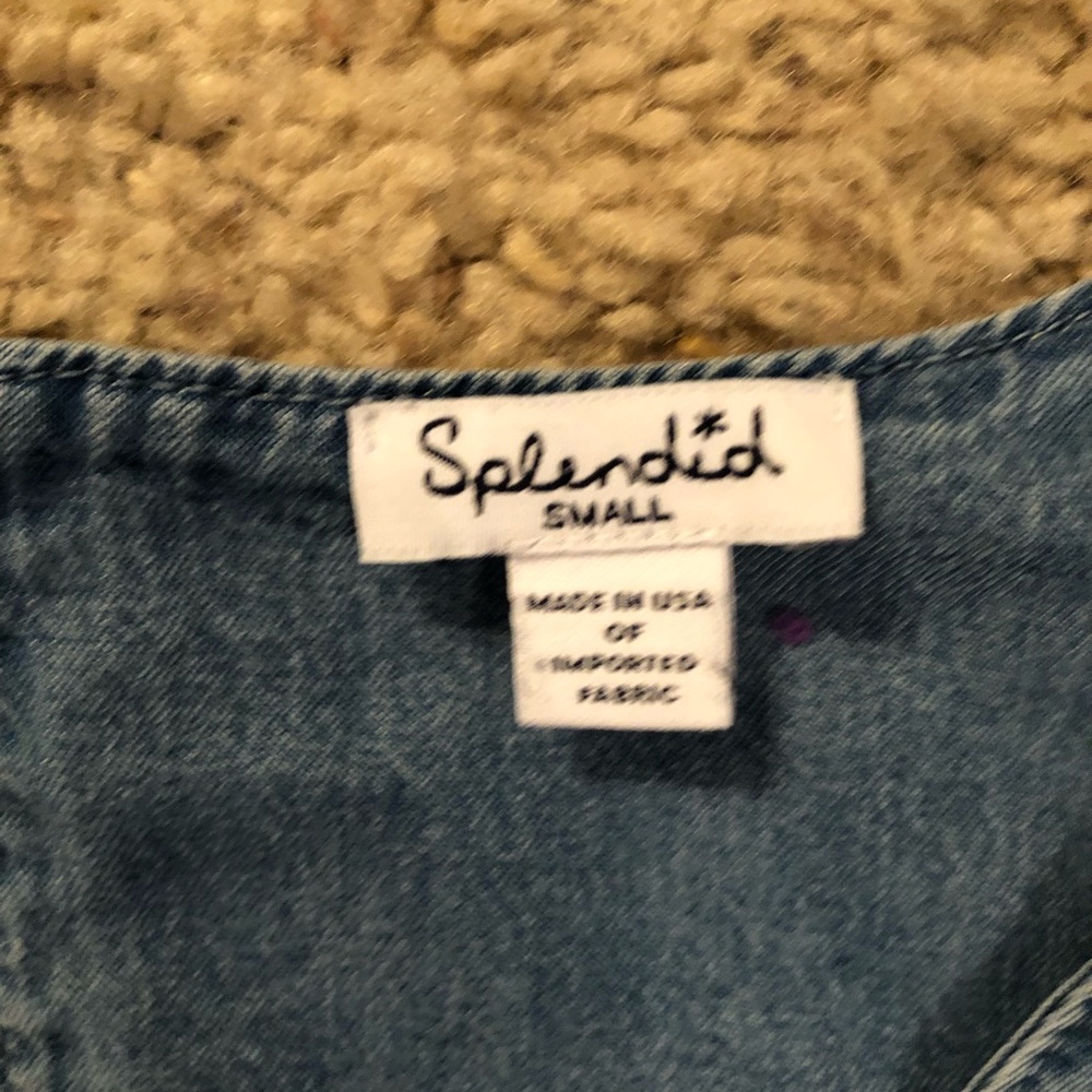 Splendid chambray romper